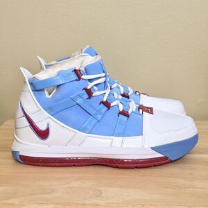 Nike Zoom Lebron III QS Oilers 2019 AO2434-400 Men's Size 9